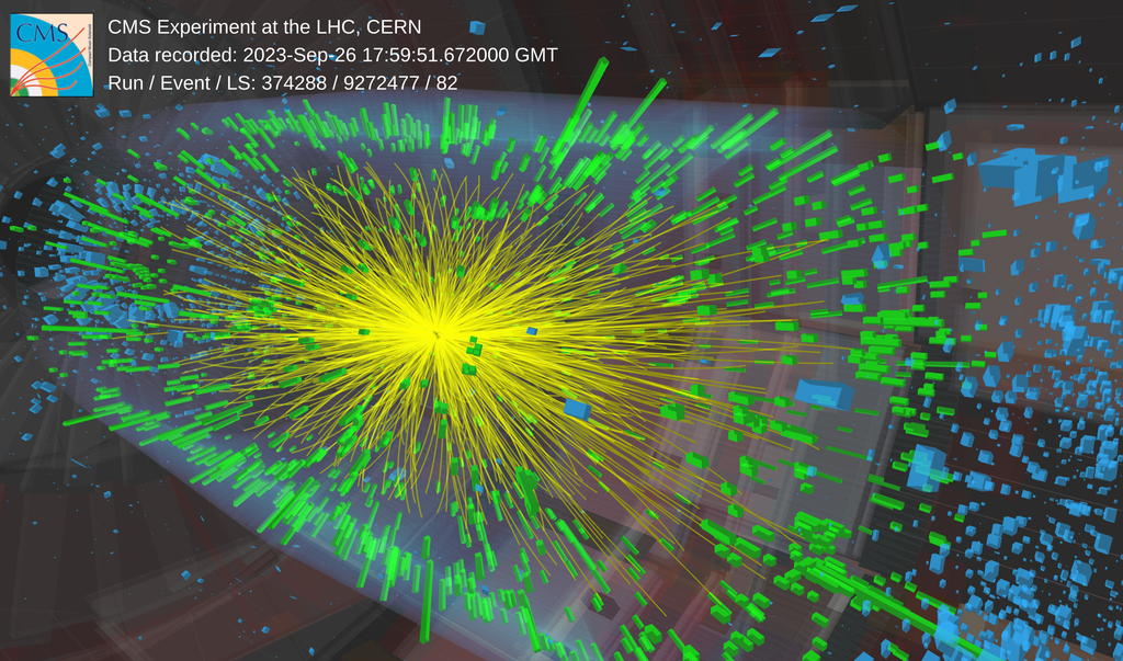 Heavy-ion collision in CMS